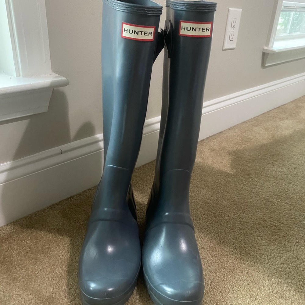 Hunter Boots Tall Glossy size 10